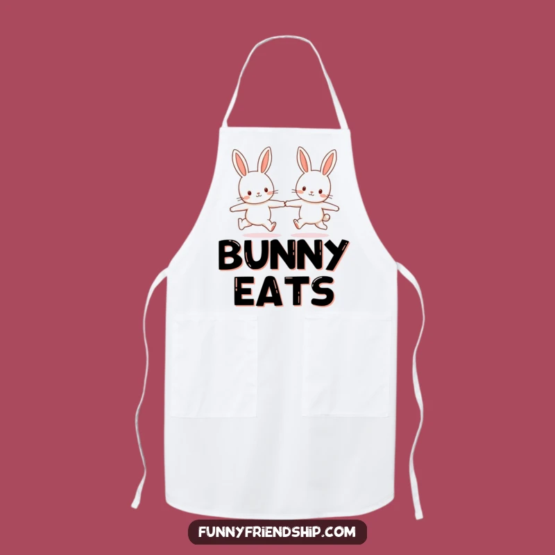 Funny Bunny Friends Apron - Kitchen Fun with Playful Pals!