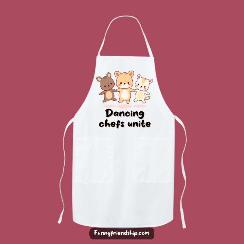 Funny Animal Friends Apron: Cook with Joyful Circle Fun Gift