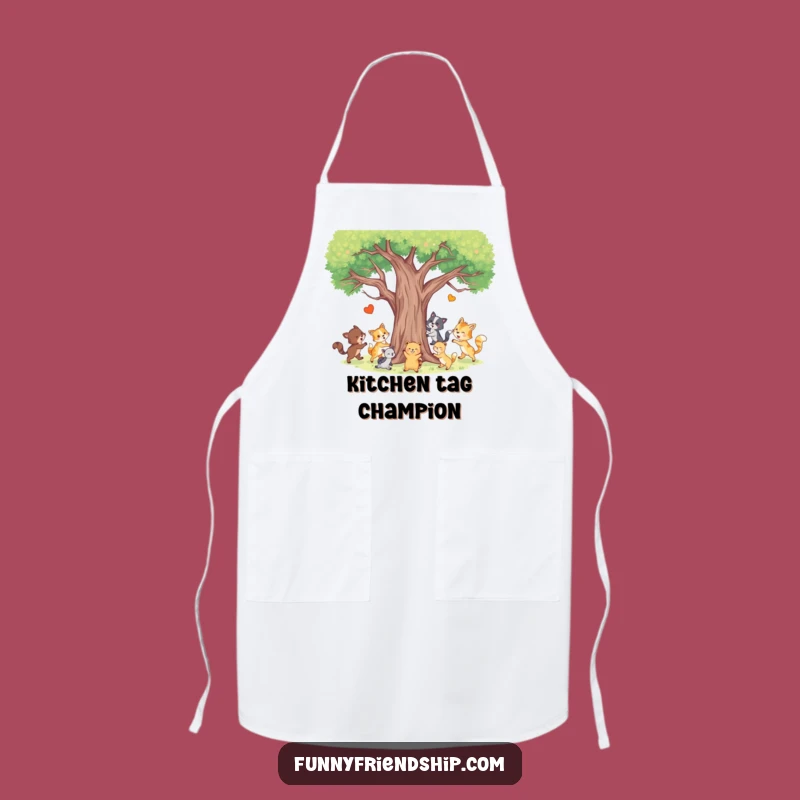 Funny Animal Tag Apron - Kitchen Forest Fun - Perfect Humorous Gift