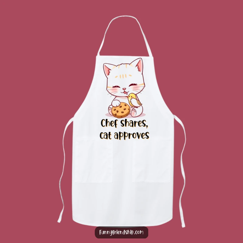 Funny Cat Bird Cookie Apron - Kitchen Kindness - Perfect Humorous Gift