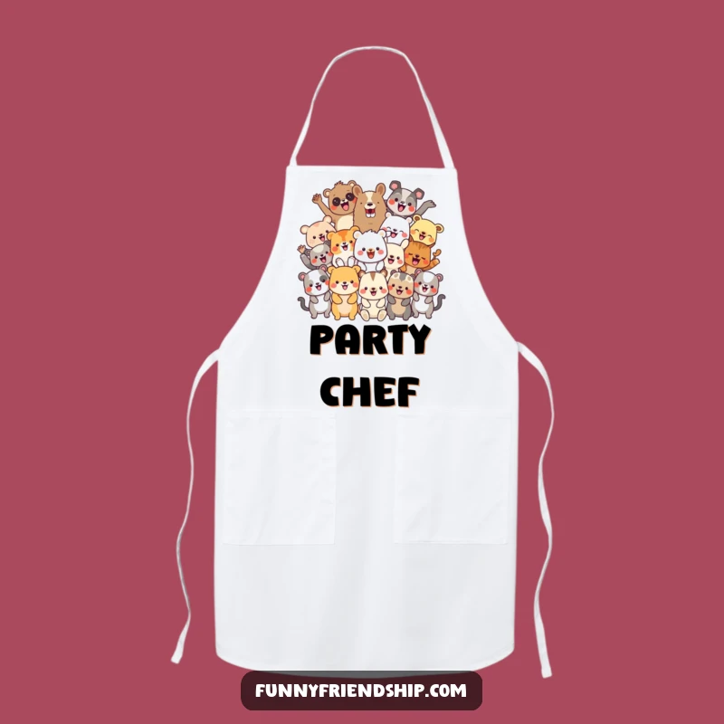 Funny Party Animals Apron: Kitchen Celebration Funny Gift