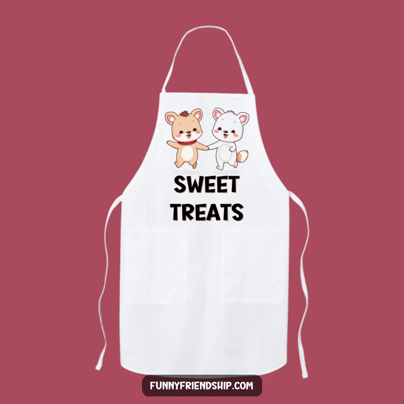 Funny Animal Friends Skip Apron: Kitchen Joy Funny Gift
