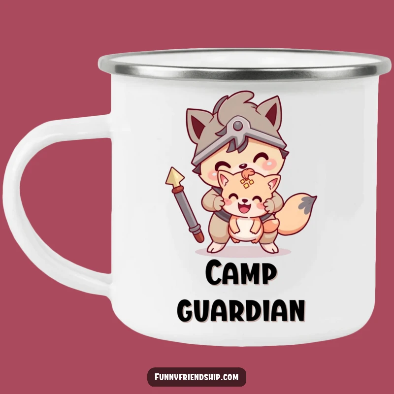 Funny Protector Pals Camping Mug: Brave Brew Funny Gift
