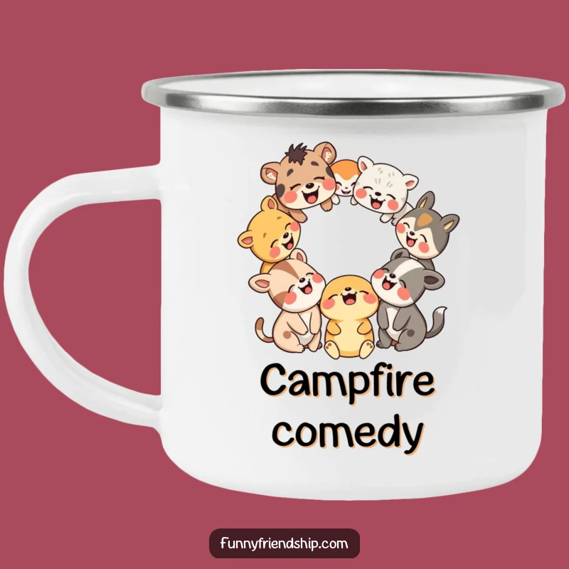 Funny Animal Campfire Mug: Laughs Under the Stars - Perfect Gift