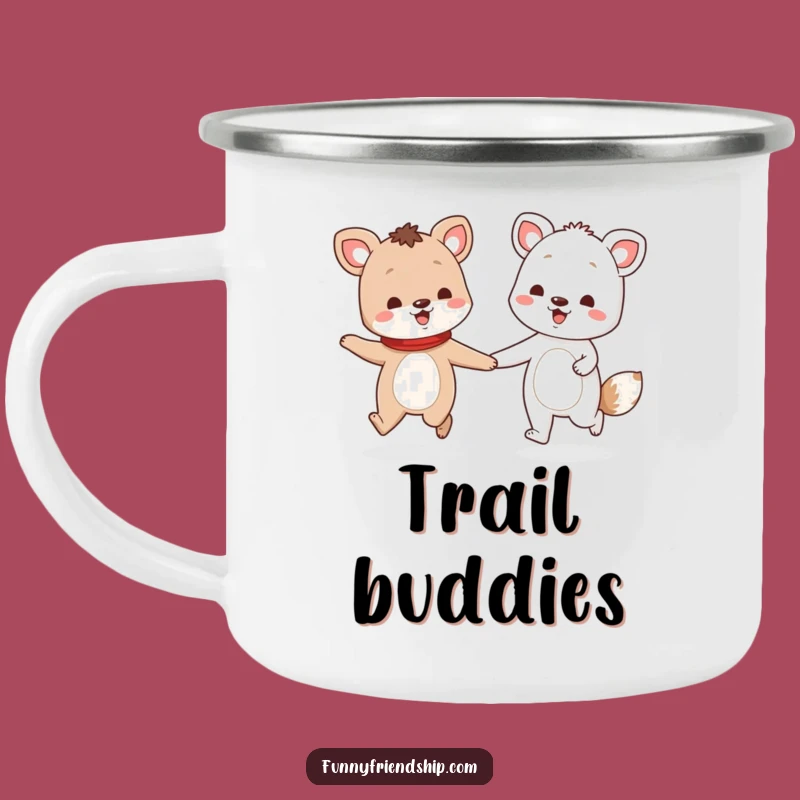 Funny Animal Friends Skip Camping Mug: Friendship Brew Funny Gift