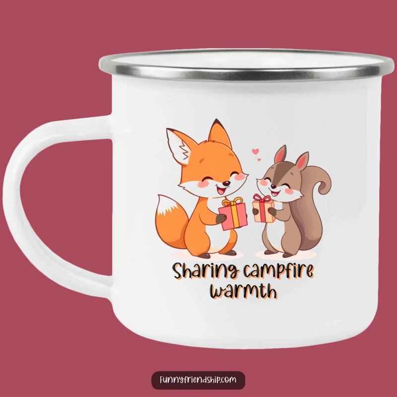 Funny Fox Squirrel Gift Camping Mug: Share a Gift on the Trail!