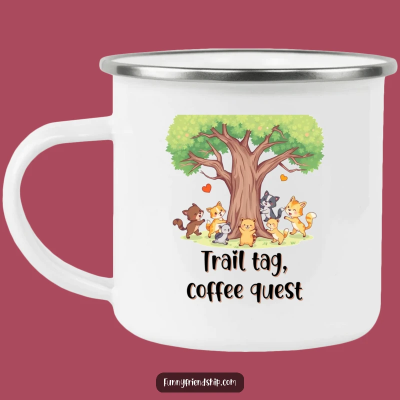Funny Animal Tag Camping Mug - Outdoor Forest Fun - Great Humorous Gift