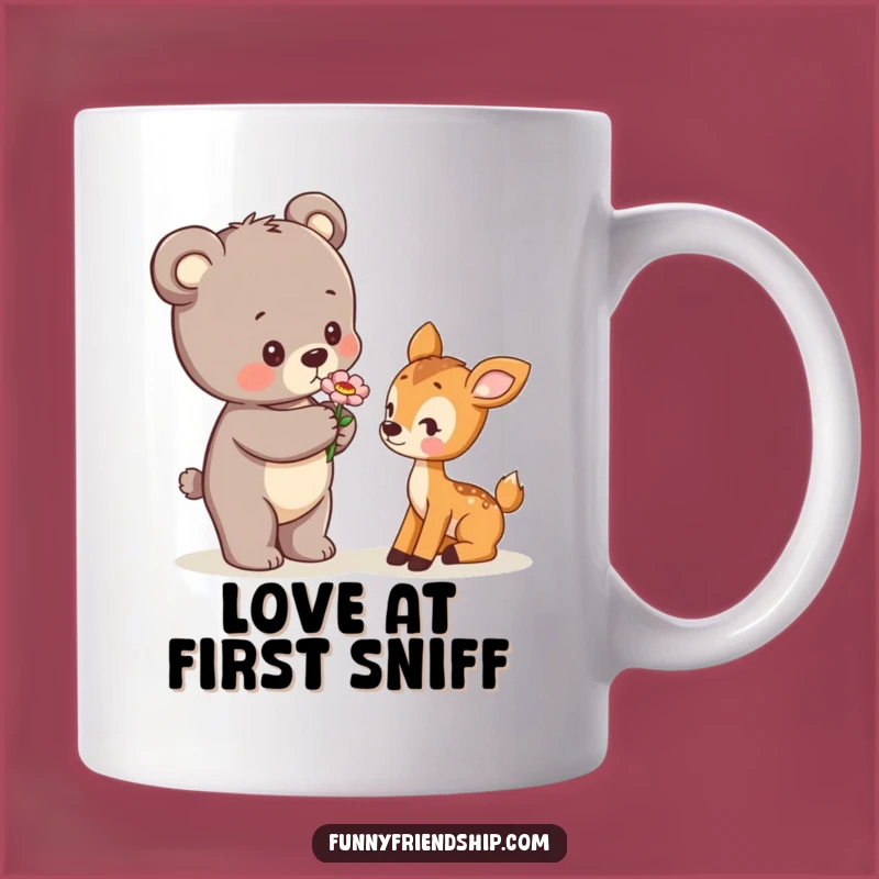 Funny Bear Cub & Deer Mug: A Heartwarming Cute Animal Gift