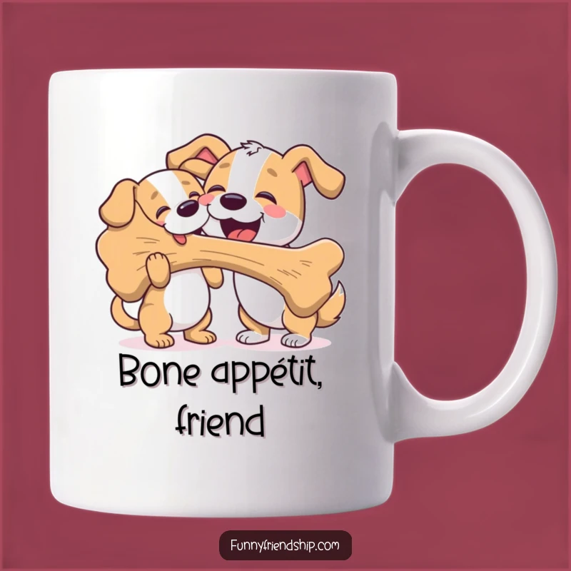 Funny Dog Bone Sharing Mug: A Hilarious Gift for Dog Lovers