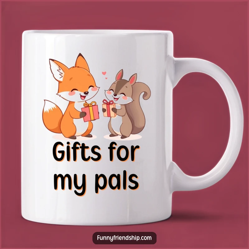 Funny Fox Squirrel Gift Mug: Celebrate Generosity with a Smile!