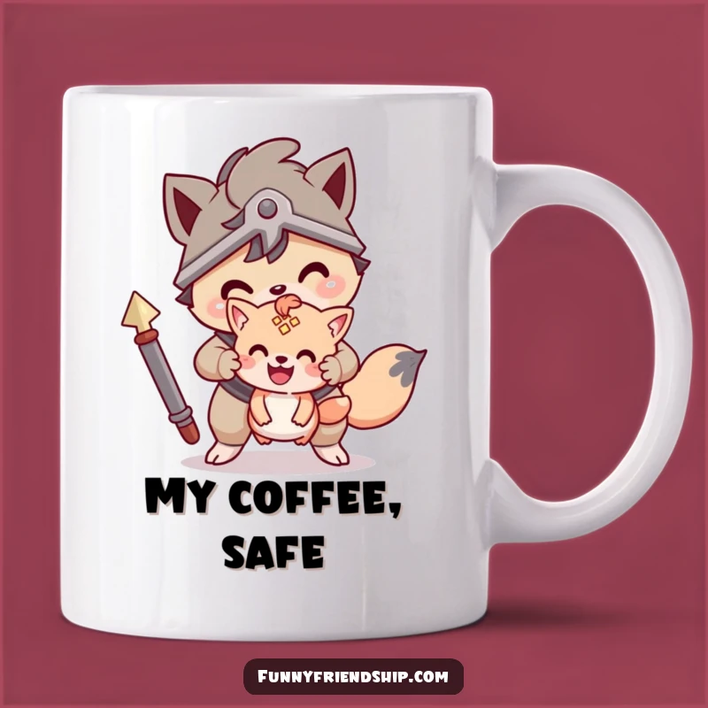Funny Protector Pals Mug: Brave Friend Support Funny Gift