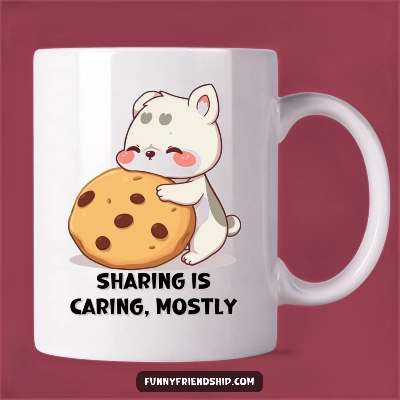 Funny Animal Friends Cookie Sharing Mug: A Hilarious Gift for Sweet Moments!
