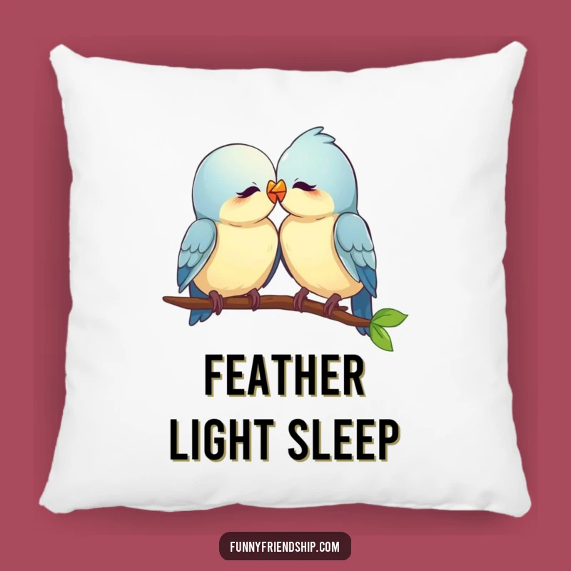 Funny Love Birds Pillow: Cuddle Up with Sweetness - A Cozy and Funny Gift!