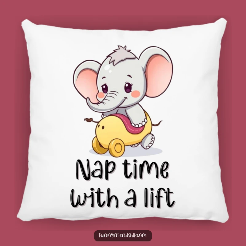 Funny Elephant Ride Pillow: Cozy Comfort for Adventurous Dreams