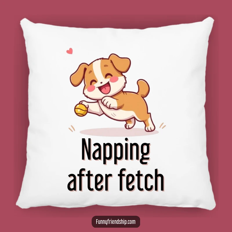 Funny Dog Fetch Pillow: Soft & Playful Cushion for Dog Enthusiasts