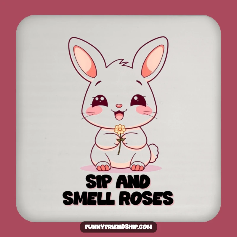 Funny Bunny Flower Coasters: Protect Your Surfaces with Adorable Charm