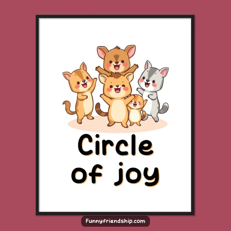 Funny Animal Dance Poster: Wall Art That Celebrates, A Hilarious Group Funny Gift