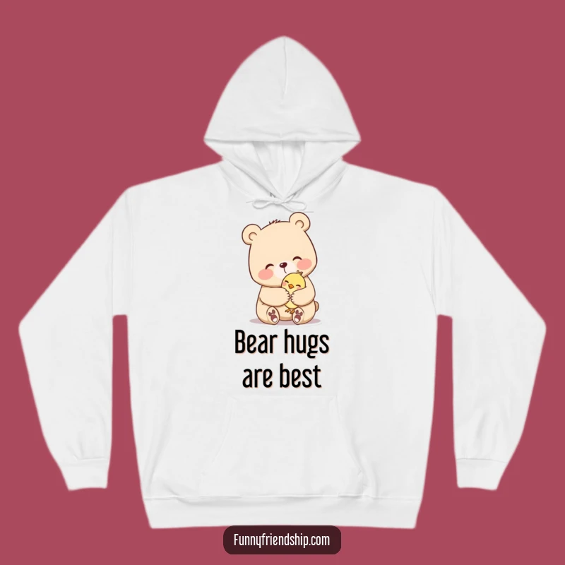 Funny Bear Hug Hoodie: Cozy Embrace for a Perfect Gift
