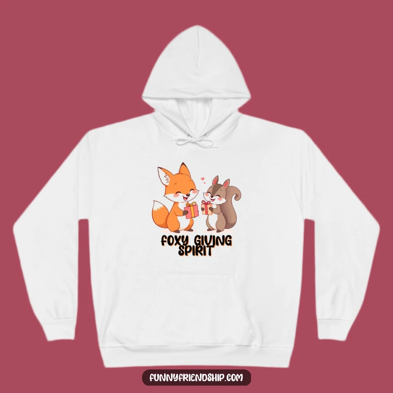 Cozy Funny Fox Squirrel Hoodie: Warmth and Gifting Fun!