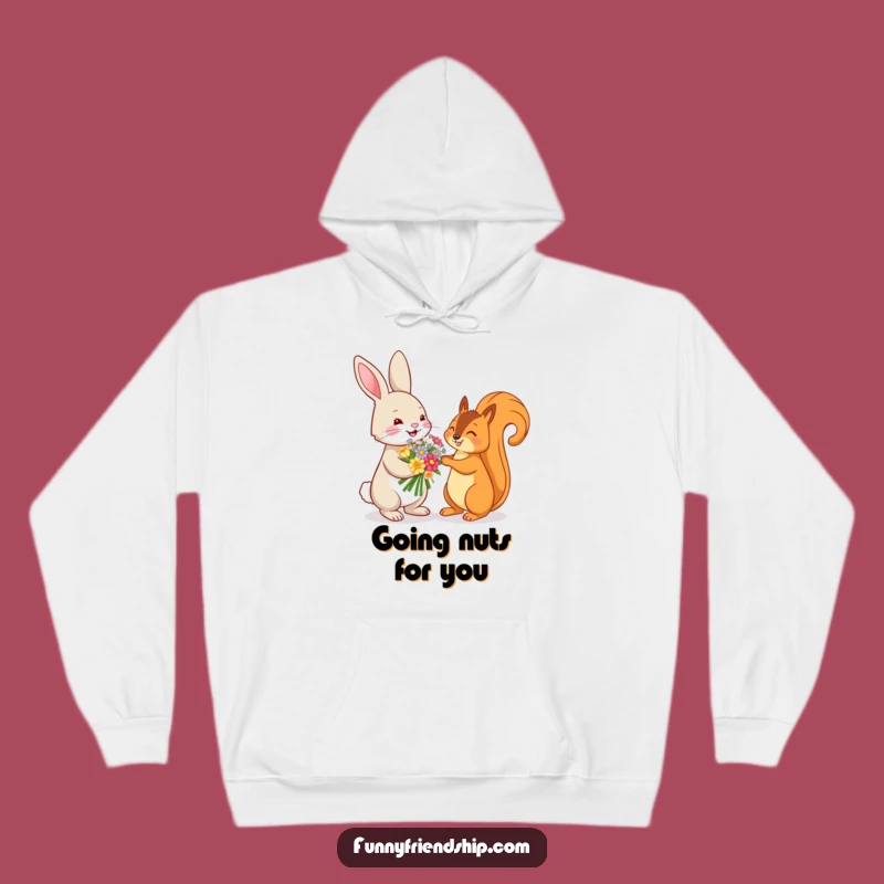 Cozy Up with This Funny Bunny and Squirrel Hoodie
