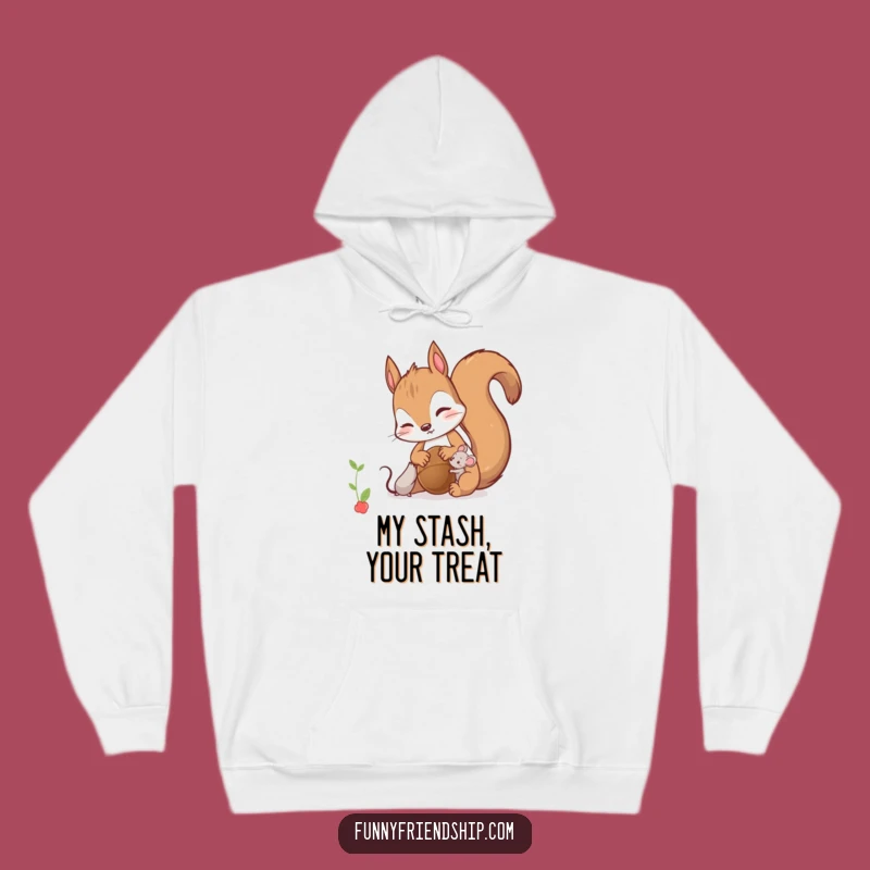 Cozy Funny Squirrel and Mouse Hoodie: Warmth and Generosity Combined