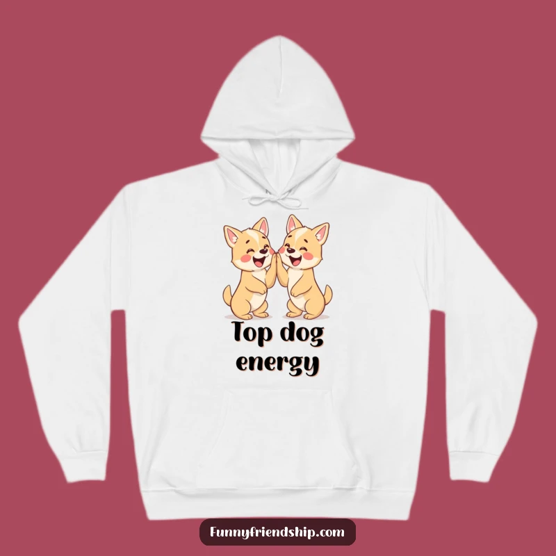 Funny High Five Dogs Hoodie: Cozy Canine Celebration Wear Gift