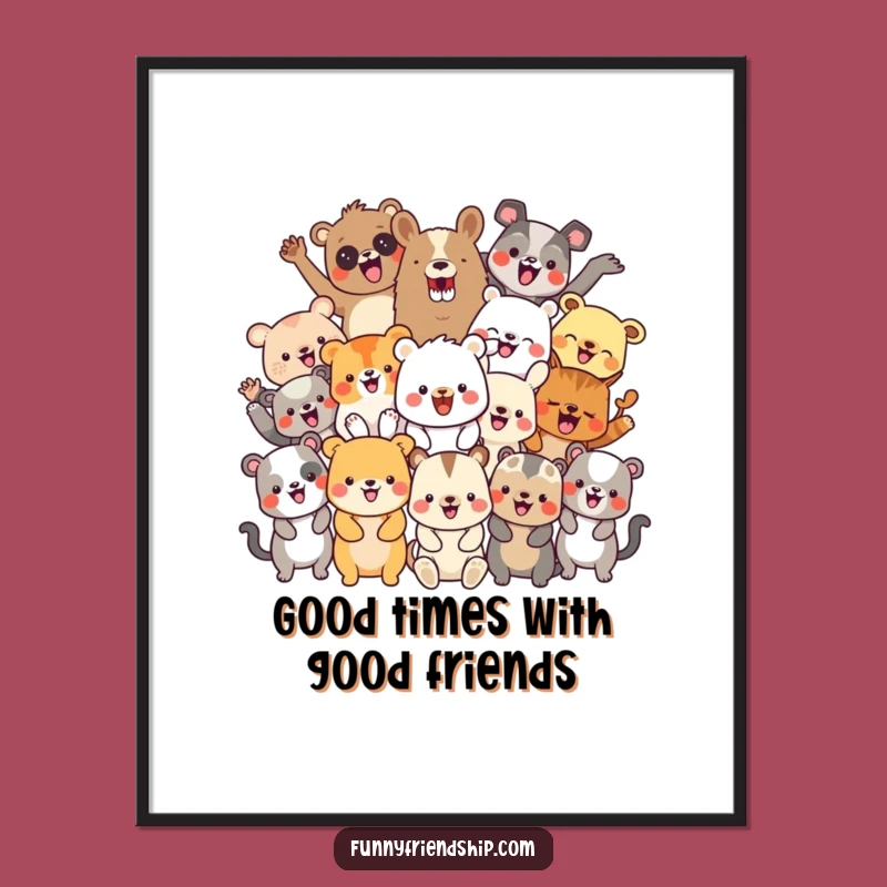 Funny Free Printable Animal Party Wall Art: Humorous Downloadable Decor for Festive Spaces