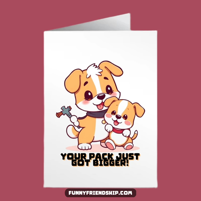 Free Printable Dog Birthday Card: Loyal Guard Puppy, Hilarious Doggo Downloadable Gift