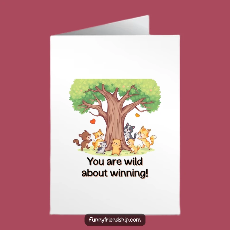 Free Printable Congrats Card: Animal Tag, Downloadable Joyful Celebration