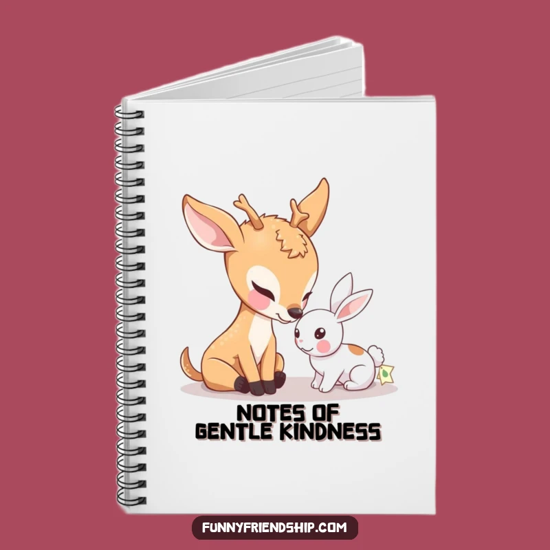 Funny Deer Notebook: Gentle Nudge Friendship Journal, Perfect Gift