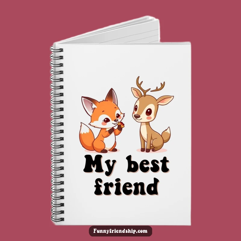 Funny Fox & Deer Journal - Adorable Woodland Notes Funny Gift