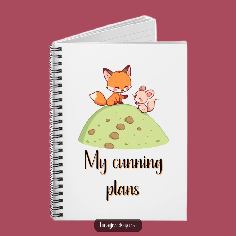 Funny Fox & Mouse Climb Notebook: Jot Down Adventures - An Adorable Funny Gift!
