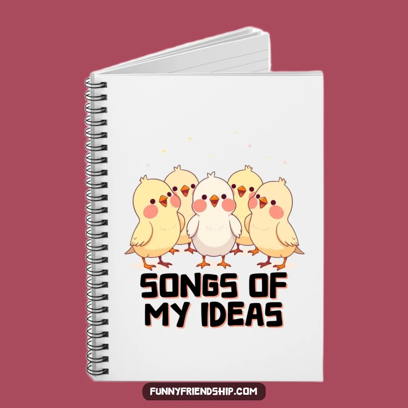 Funny Bird Choir Notebook: Jot Down Melodies & Ideas