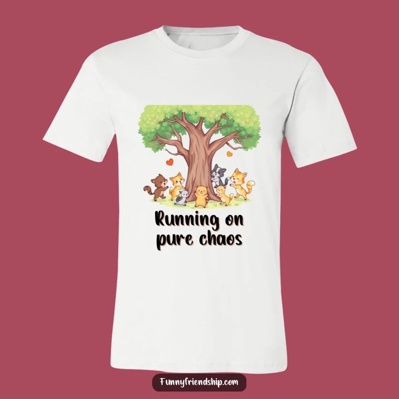 Funny Animal Tag T-Shirt - Playful Forest Fun - Hilarious Gift