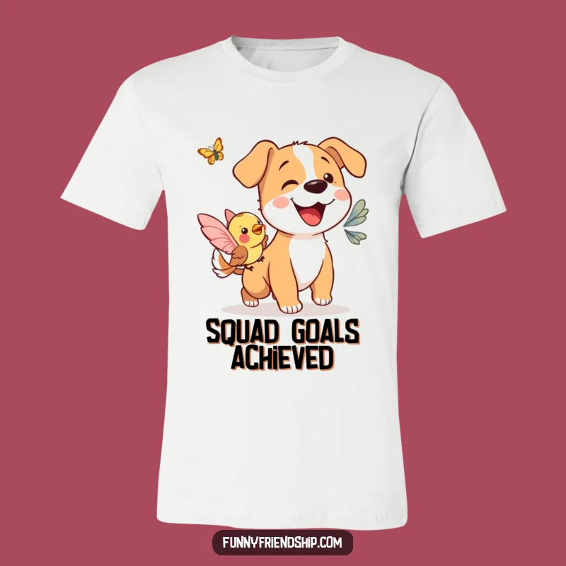 Funny Dog & Bird Butterfly T-Shirt: Wearable Humor for Outdoor Enthusiasts