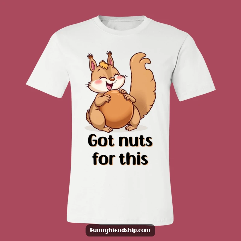 Funny Squirrel Sharing T-Shirt: Cute & Generous Tee for Kind Souls