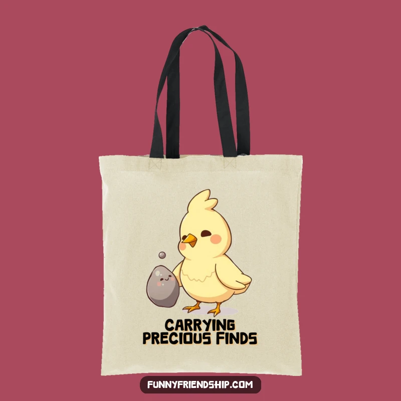 Funny Bird Pebble Gift Tote Bag - Charming Accessory for Bird Lovers