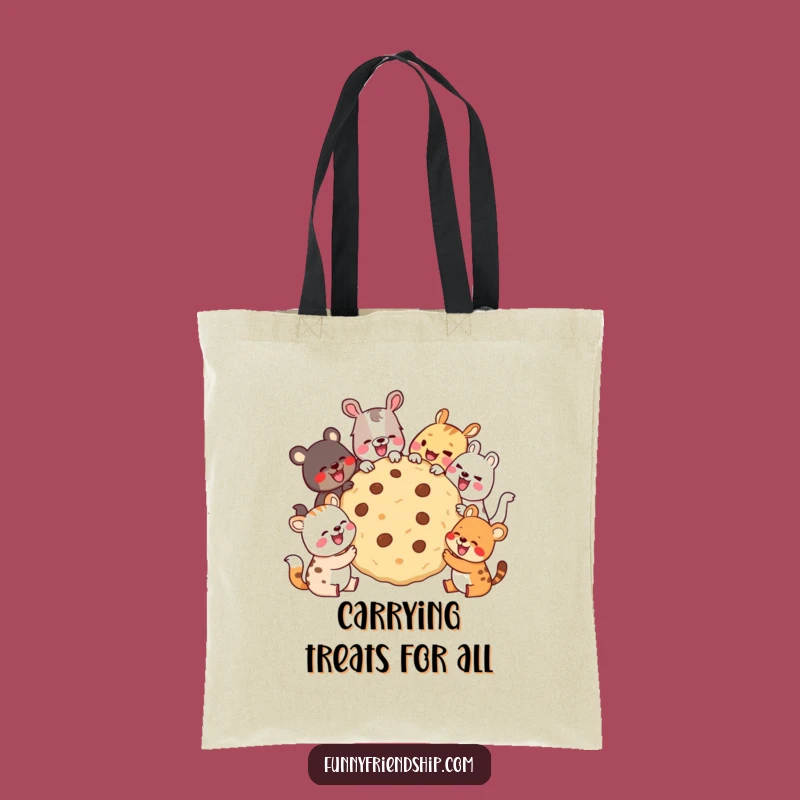 Funny Animal Cookie Party Tote Bag: Carry Your Essentials with Joyful Vibes