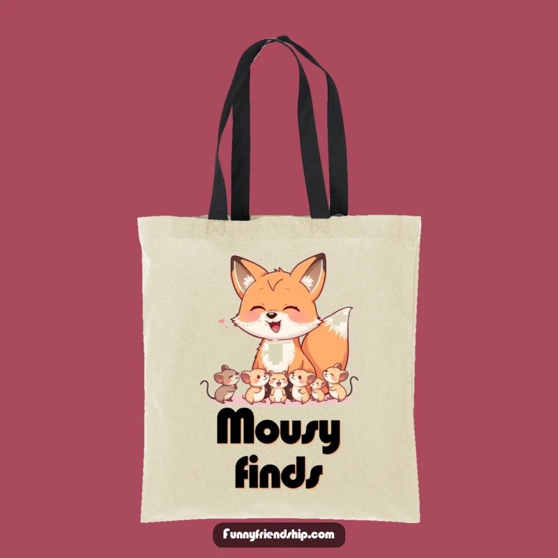 Funny Fox & Mice Laugh Tote Bag - Carry Your Sense of Humor!