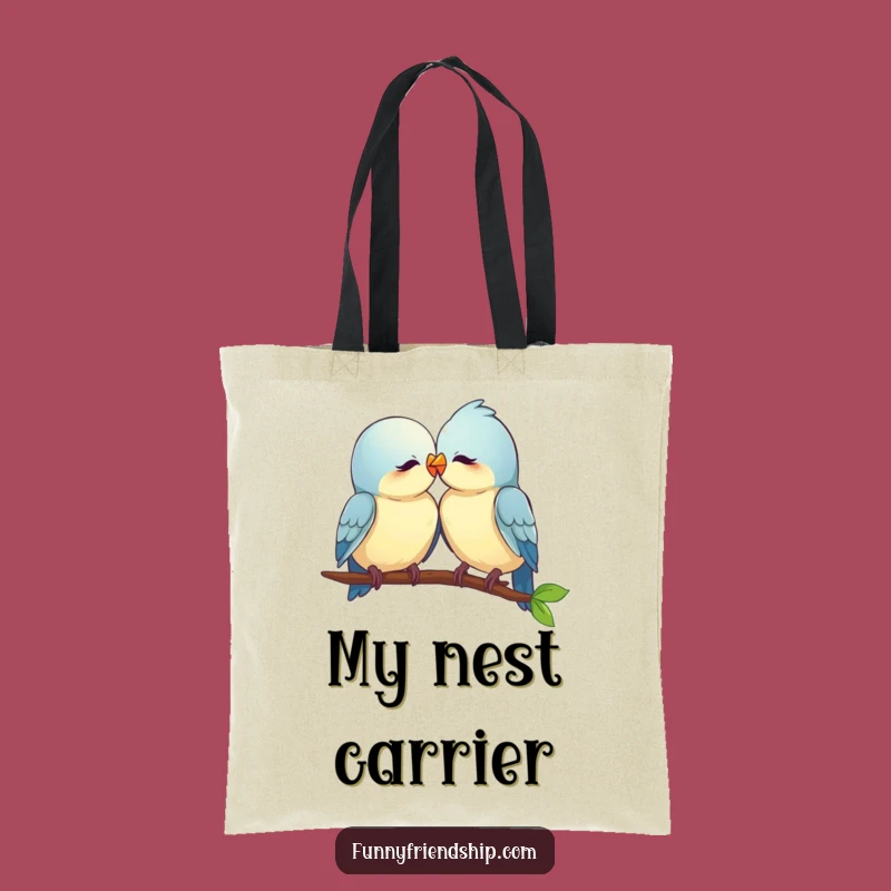 Funny Love Birds Tote Bag: Carry Affection & Style - An Adorable and Funny Gift!