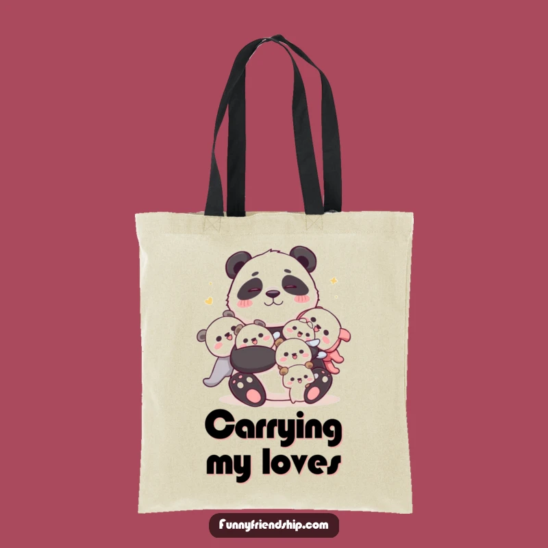 Funny Panda Hug Tote Bag: Carry Joy with This Cuddly Character's Hilarious Style